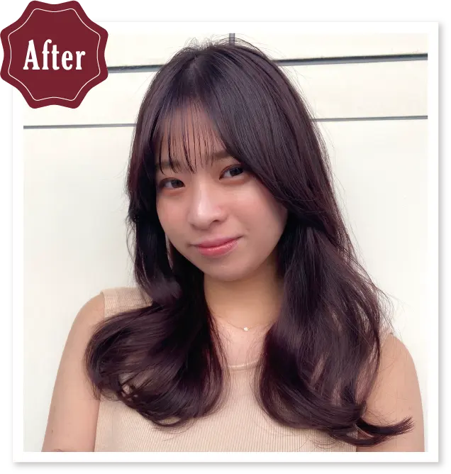 韓国風大人可愛いオルチャンカシスカラー | コレストン パーフェクト +