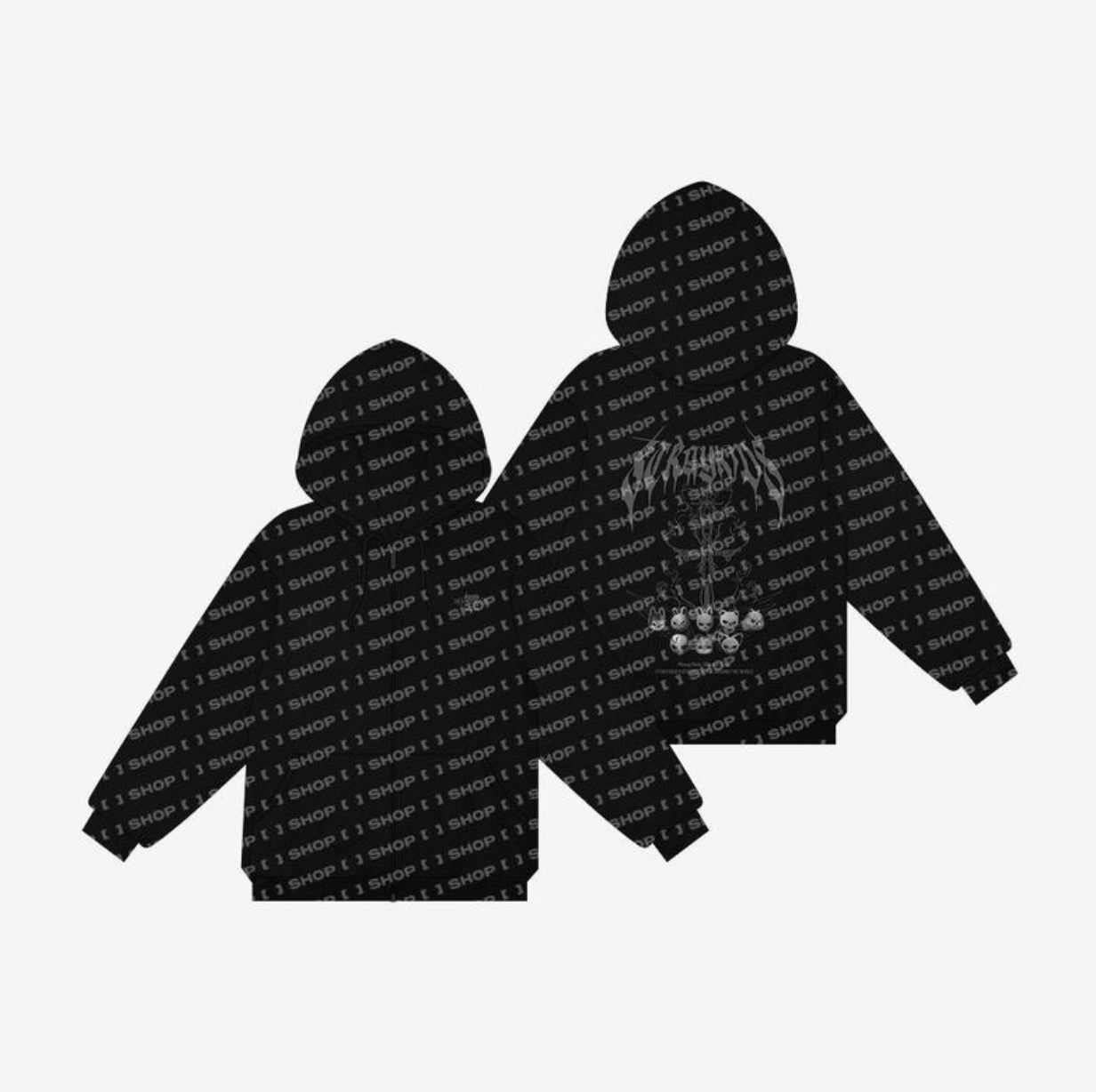 STRAY KIDS Official EVIL SKZOO HOOD ZIP-Up World Tour dominATE – K