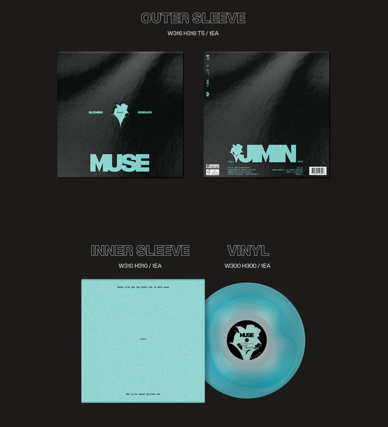 BTS JIMIN - MUSE Vinyl LP Version – K-STAR