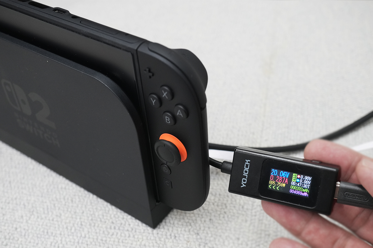 ドックに挿した「Nintendo Switch2」本体が、スリープ中も熱くなるのは