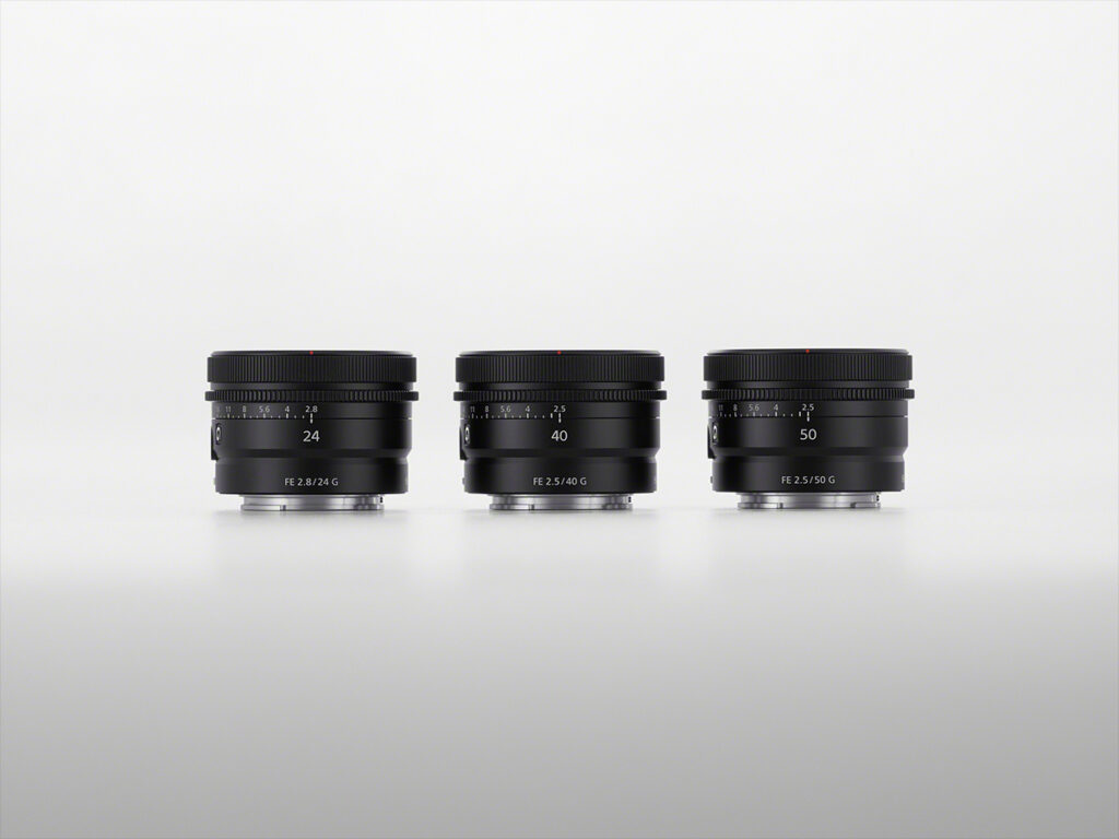 フルサイズEマウントレンズ FE 40mm F2.5 G 「SEL40F25G」を4月23日に