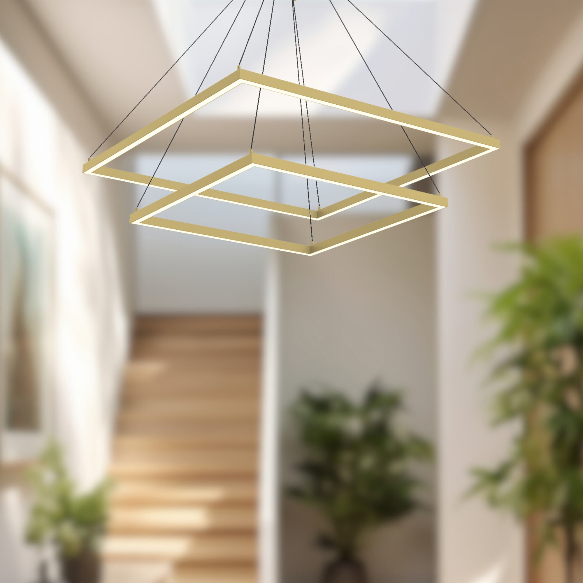 Piazza 32-in 2 Layer Chandelier – Kuzco Lighting