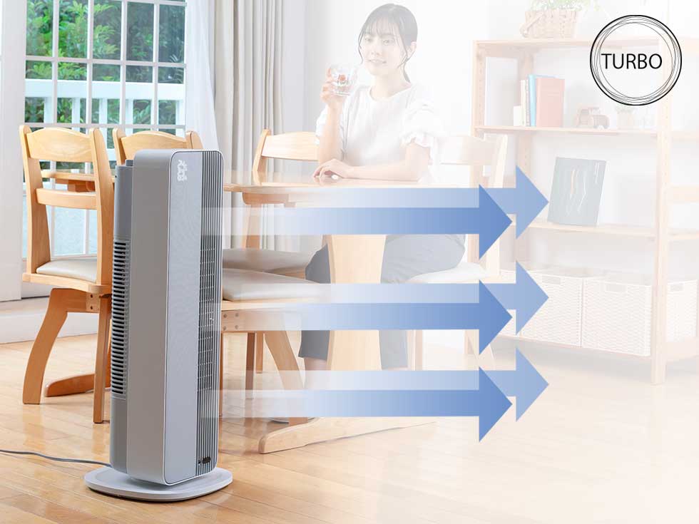 販売終了】ホット＆クールプレミアムタワーファンKHF-12243 | コイズミ