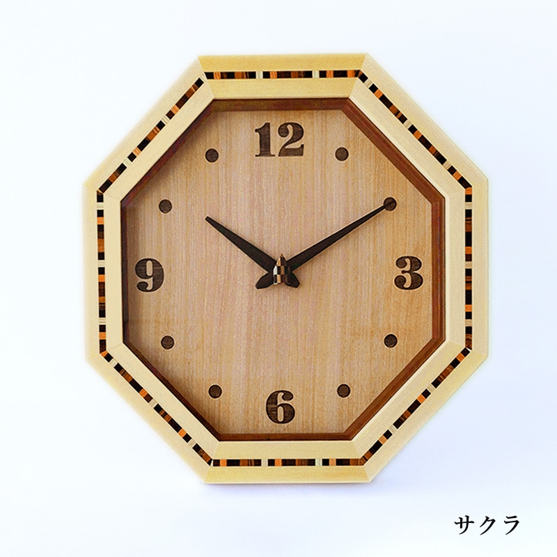 寄木入り八角掛時計 | Lacycle mall（ラシクルモール）