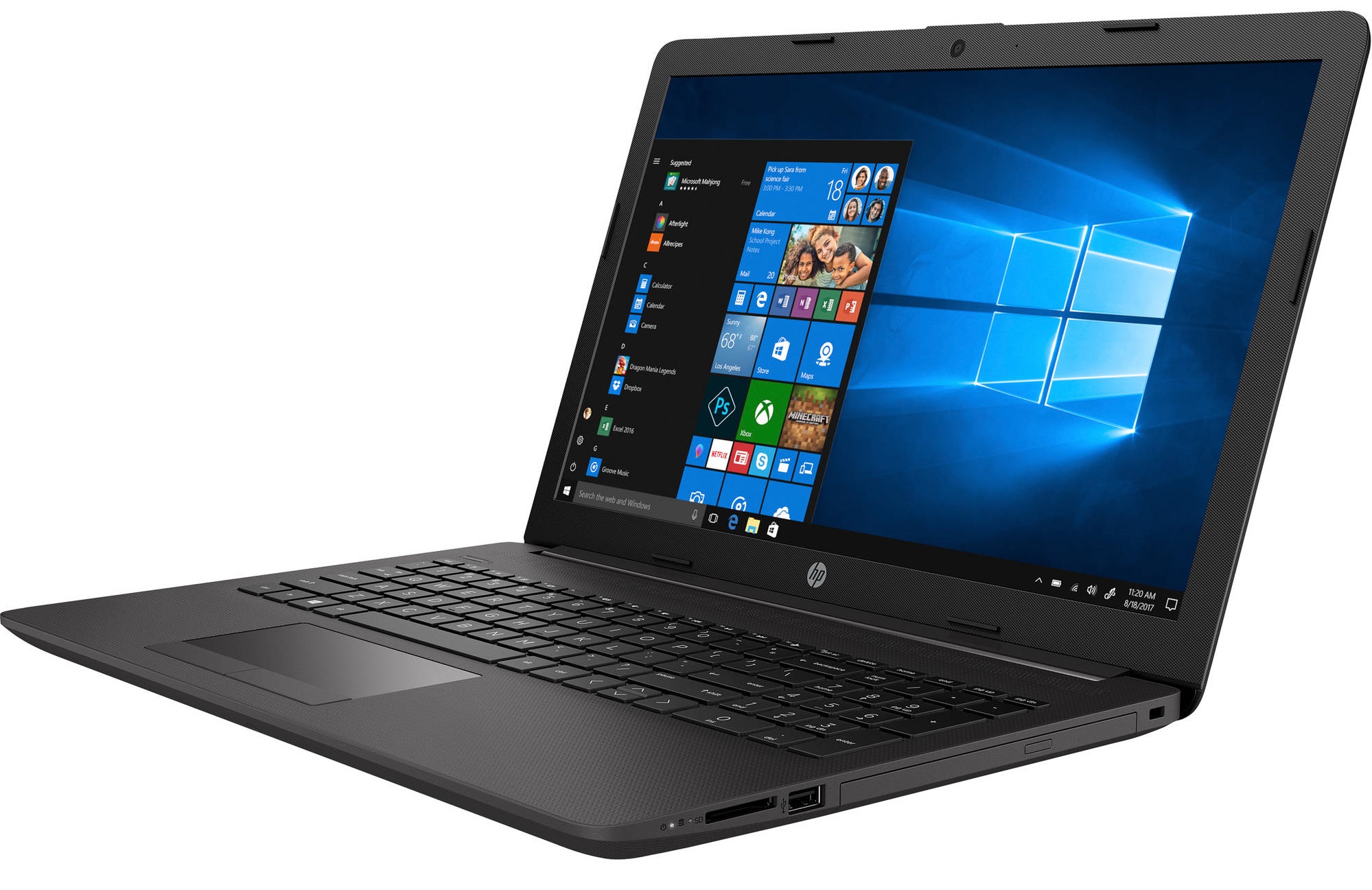 HP 250 G7 - i3-7020U · Intel HD Graphics 620 · 15.6”, Full HD