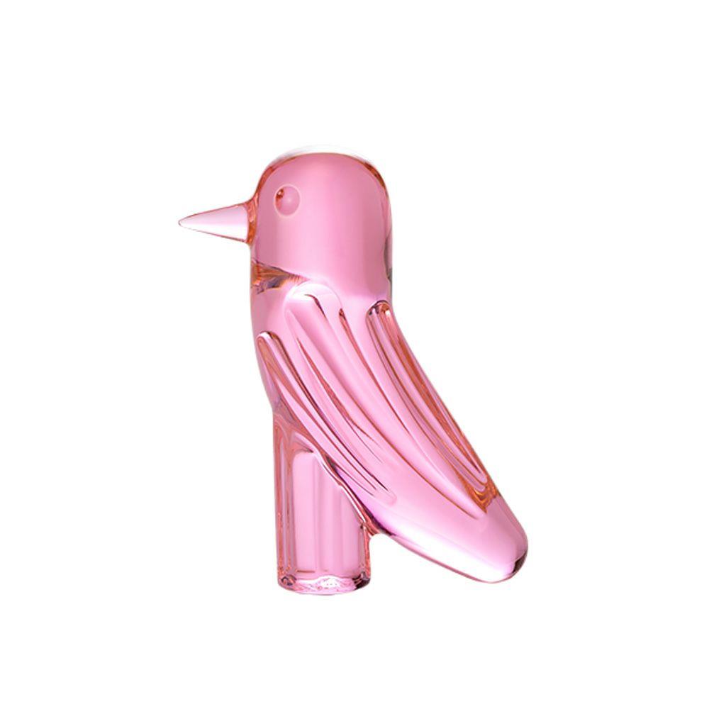 バカラ（Baccarat）ファウナクリストポリス 2-815-007 鳥／トリ ピンク