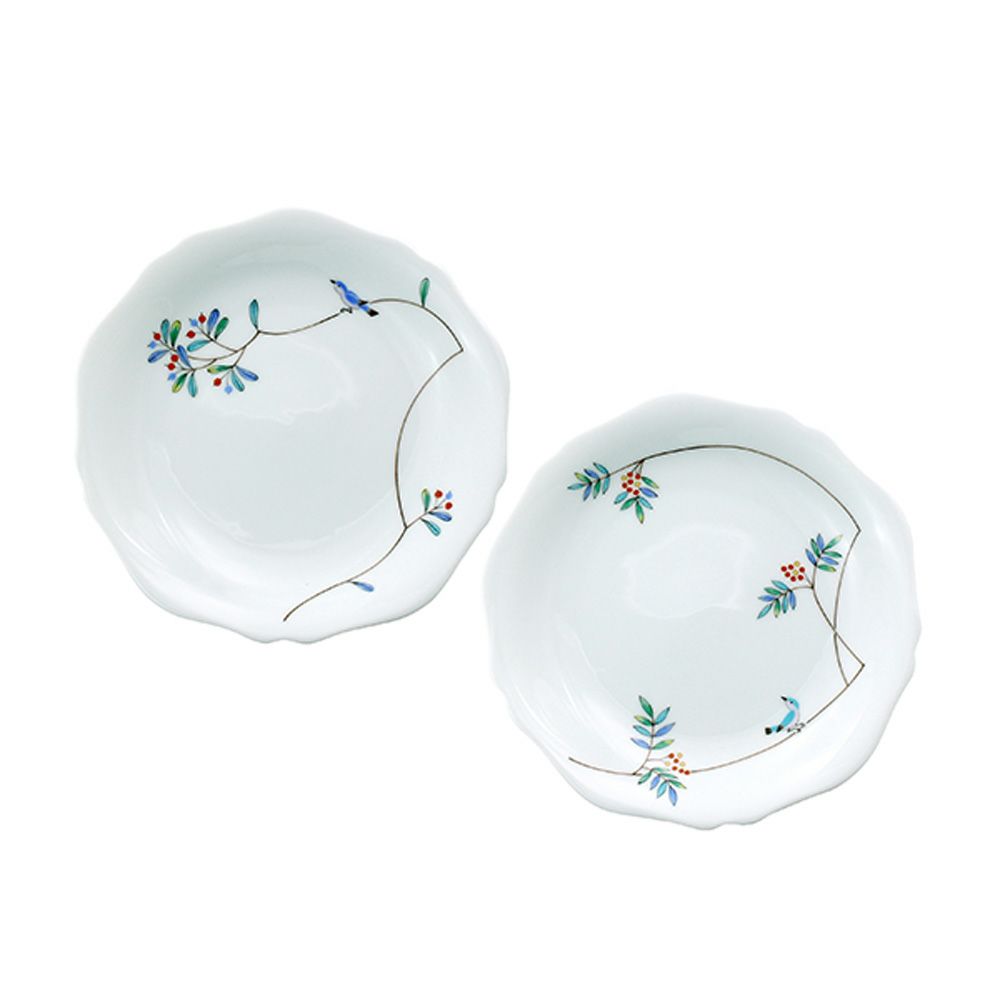 香蘭社 小鳥の詩 中皿 16cm ペア 1016-2FRKK5 | ブランド洋食器専門店
