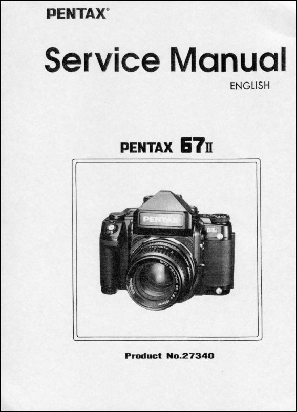Product Details | Pentax 67II Service Manual | Pentax | Service