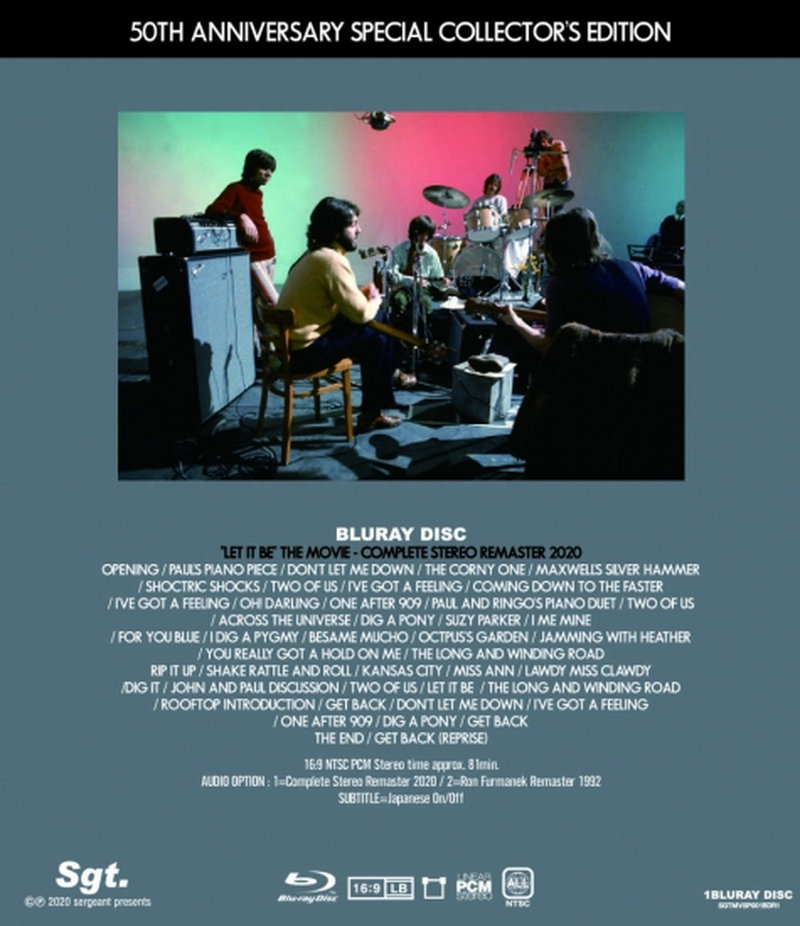 ビートルズ / 『レット・イット・ビー』ブルーレイ版 | コレクターズCD