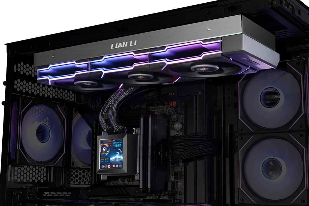 Lian Li HydroShift LCD 360MM Black No Fan AIO Liquid Cpu Cooler