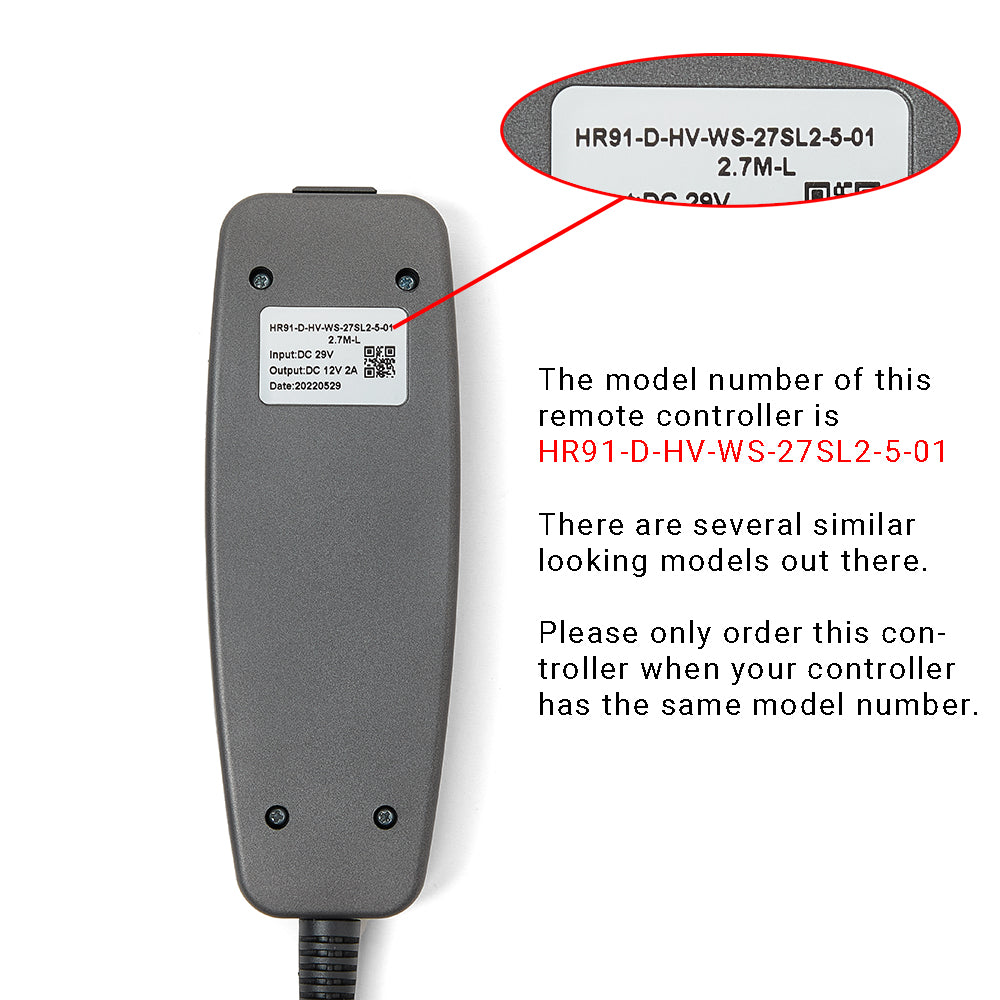 HR91-D-HV-WS-27SL2-5-01 Remote Controller for Recliner Chairs 11
