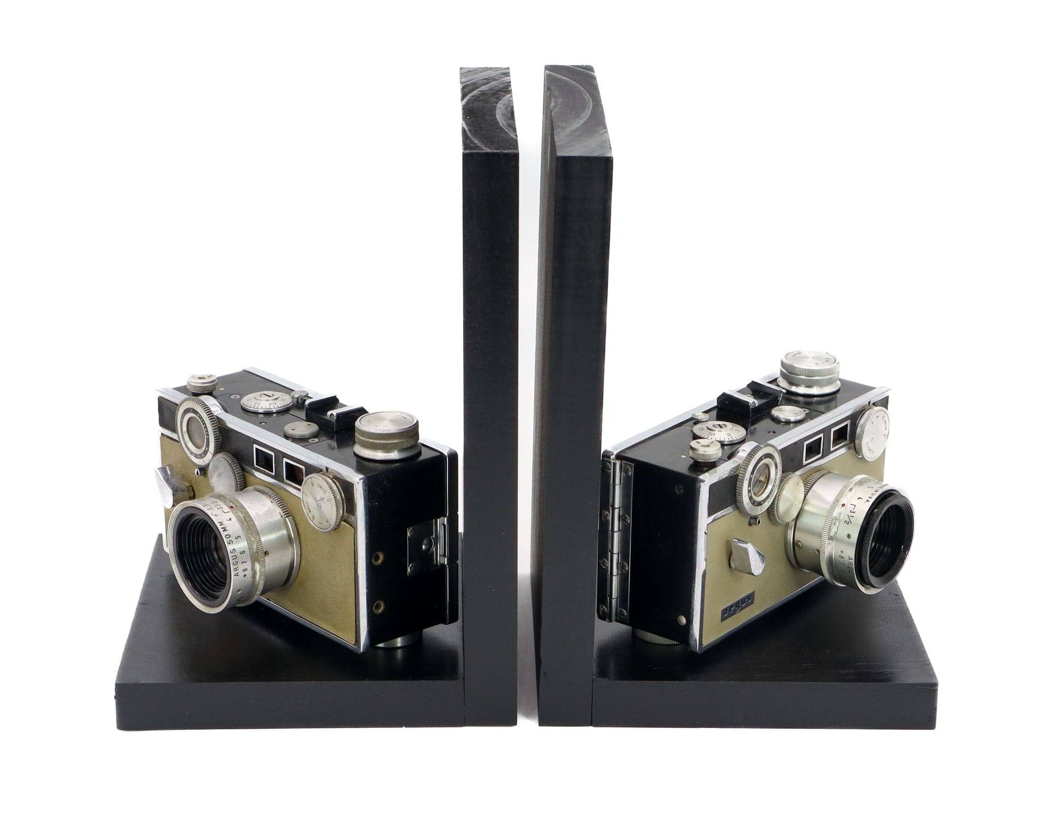 Antique Decorative Camera Bookends, Argus C3, Home Theater Décor