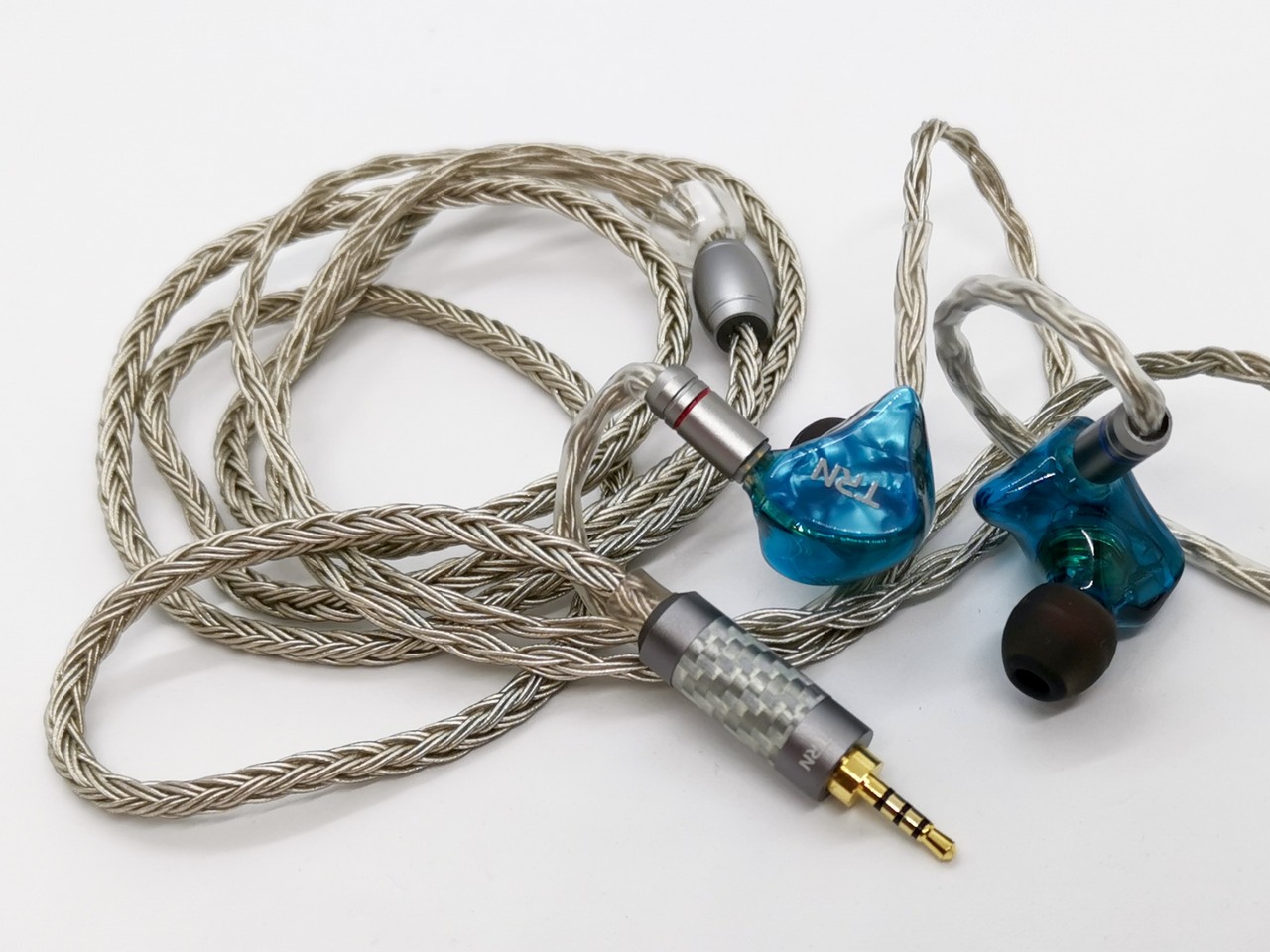 TRN T2 16芯 銀メッキ線 アップグレードケーブル」 16芯タイプながら