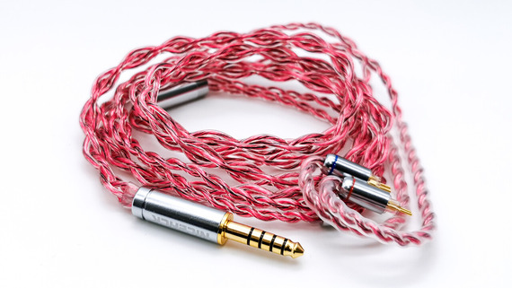 NICEHCK RubyCat」 4芯 高純度銅線ケーブル ／ 低価格中華イヤホンとの