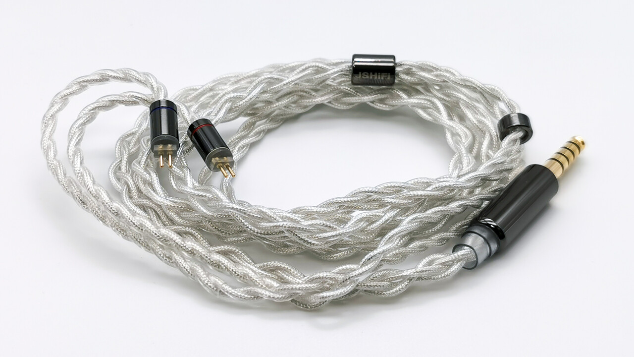 JSHiFi Werwolf」4芯 単結晶銅銀メッキ線ケーブル ／ バランス化にも