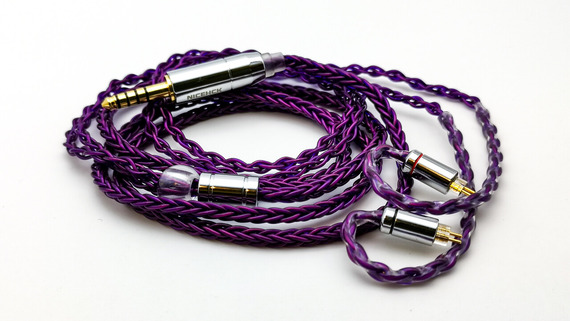 NICEHCK PurpleSE」 高純度無酸素銅(古河電工製) 8芯ケーブル