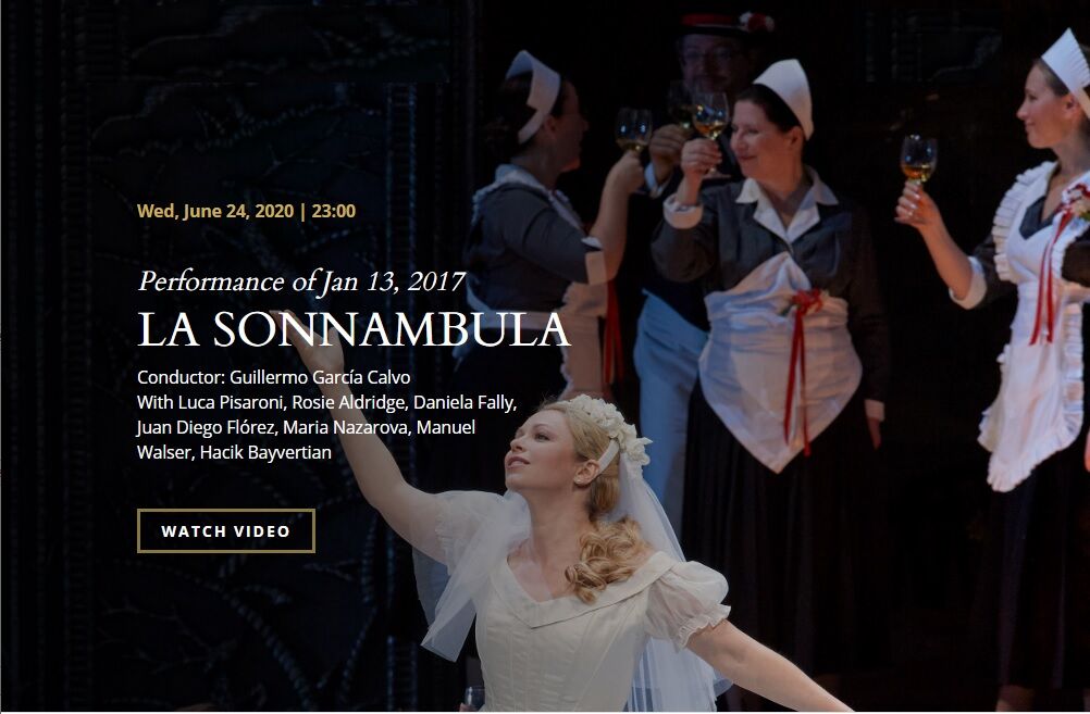 オペラ] ベッリーニ／歌劇「夢遊病の女」 (2020/06 ウィーン国立歌劇場