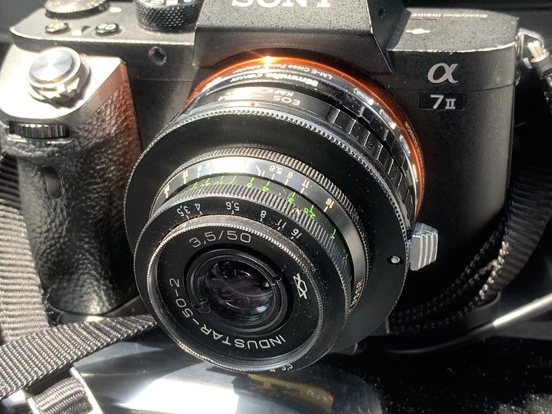 マウントアダプターあそび！美味しいパンケーキ KMZ Industar 50-2