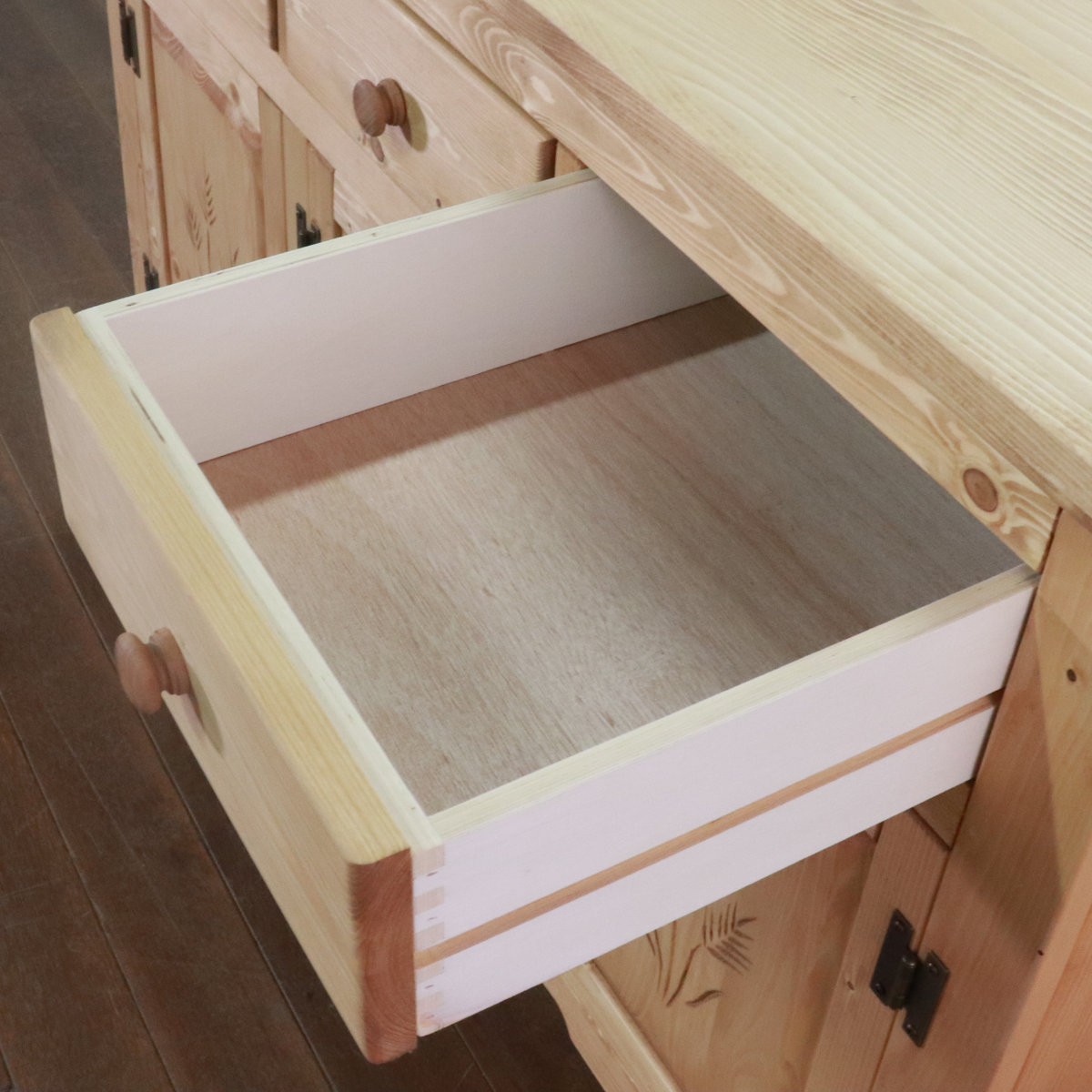 dショッピング |キャビネット カントリー調 パイン材 Farmer 幅120cm