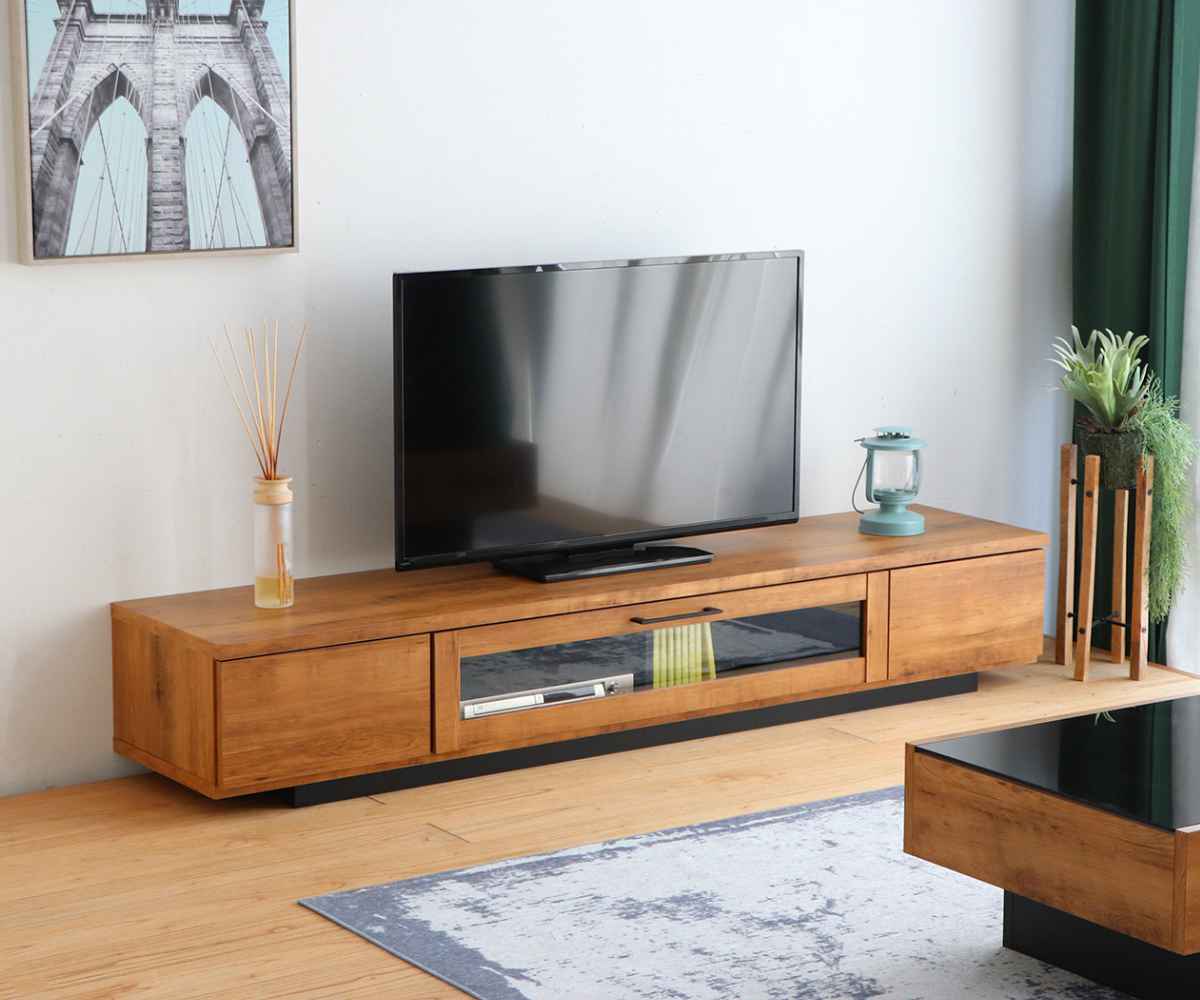 ローボード テレビ台 ヴィンテージ調 シンプルデザイン 約幅180cm