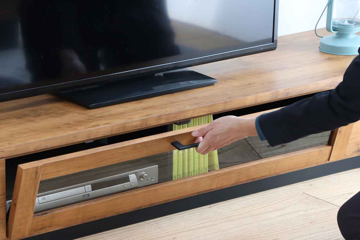 ローボード テレビ台 ヴィンテージ調 シンプルデザイン 約幅180cm