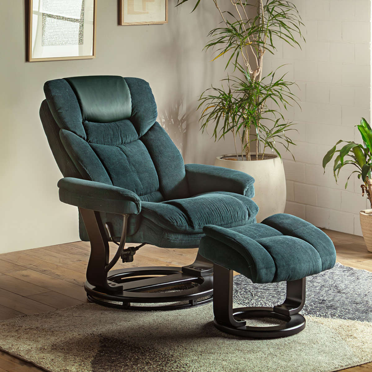 ソファ 1人掛け 幅84cm オットマン付 UPウォルク パーソナルチェア