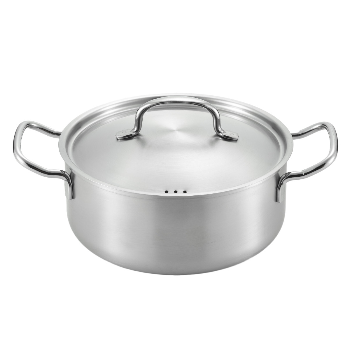 両手鍋 20cm ステンレス製 郷技 日本製 （ IH対応 ガス火対応 なべ