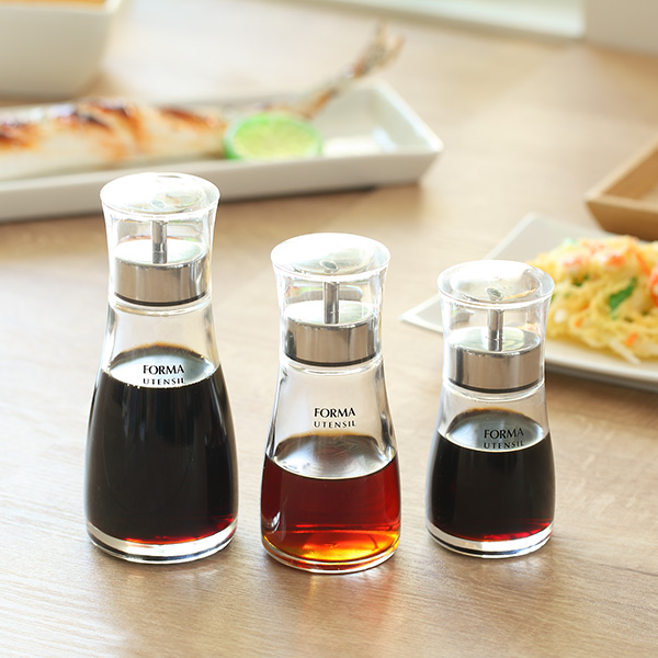 醤油差し 80ml キャップ付き ガラス フォルマHG 調味料入れ