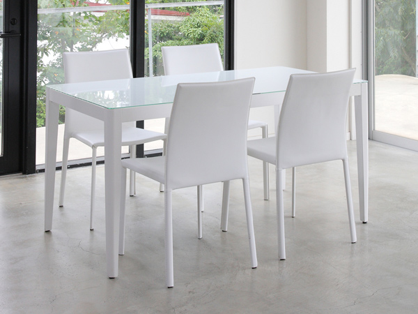 テーブル ダイニングテーブル 幅150cm WiTH （ ガラス天板 机 食卓