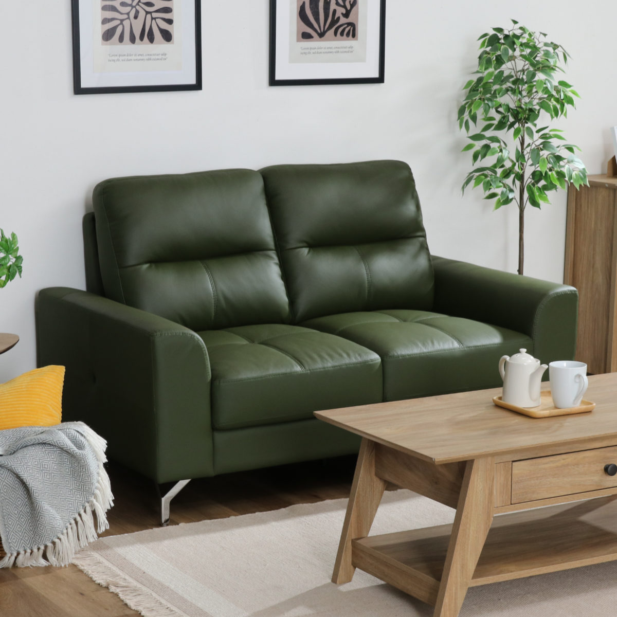 レザーソファ 幅147cm 2人掛け 革ソファ ジーク （ レザー