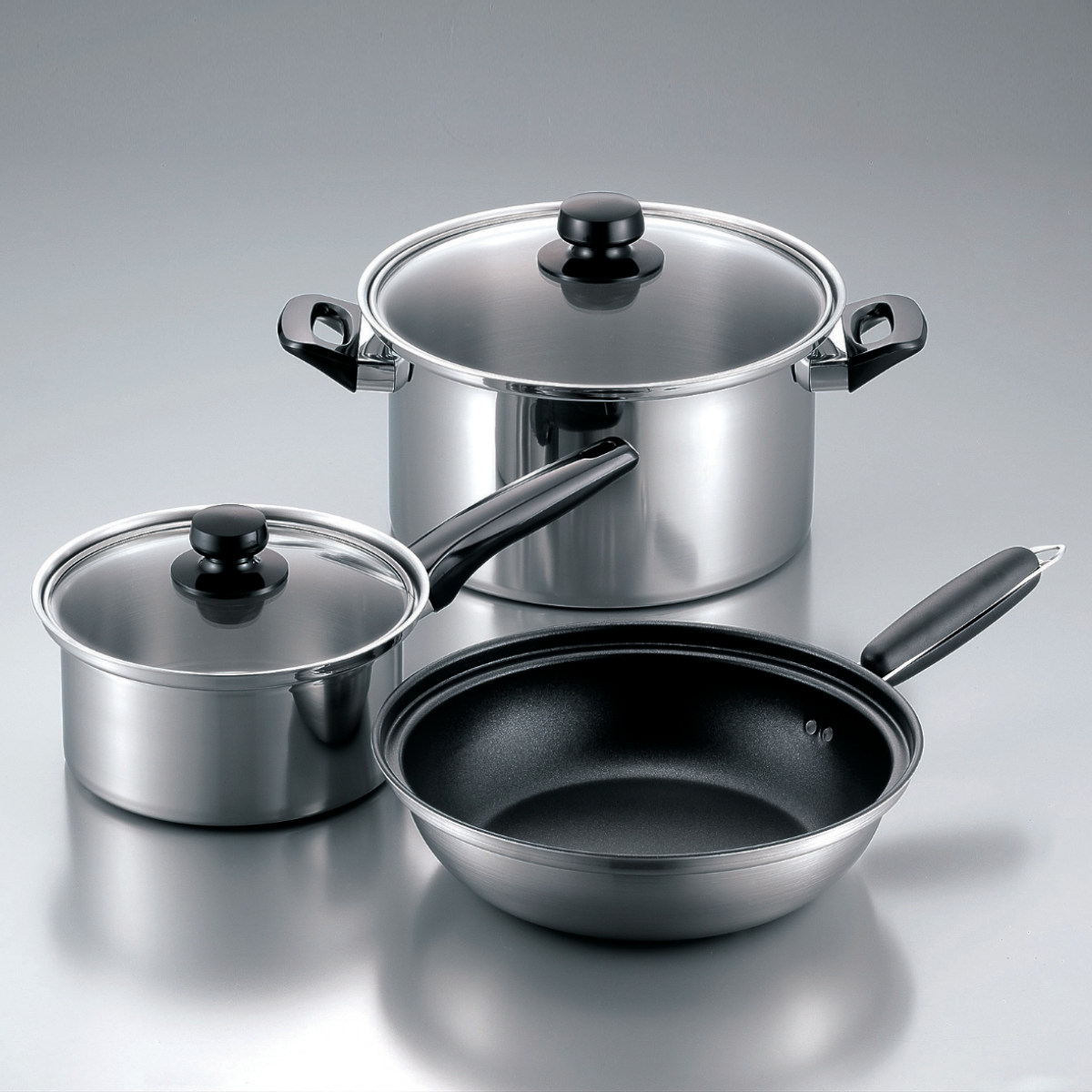 フライパン 鍋 3点セット IH対応 エレックマスターライト ミエール