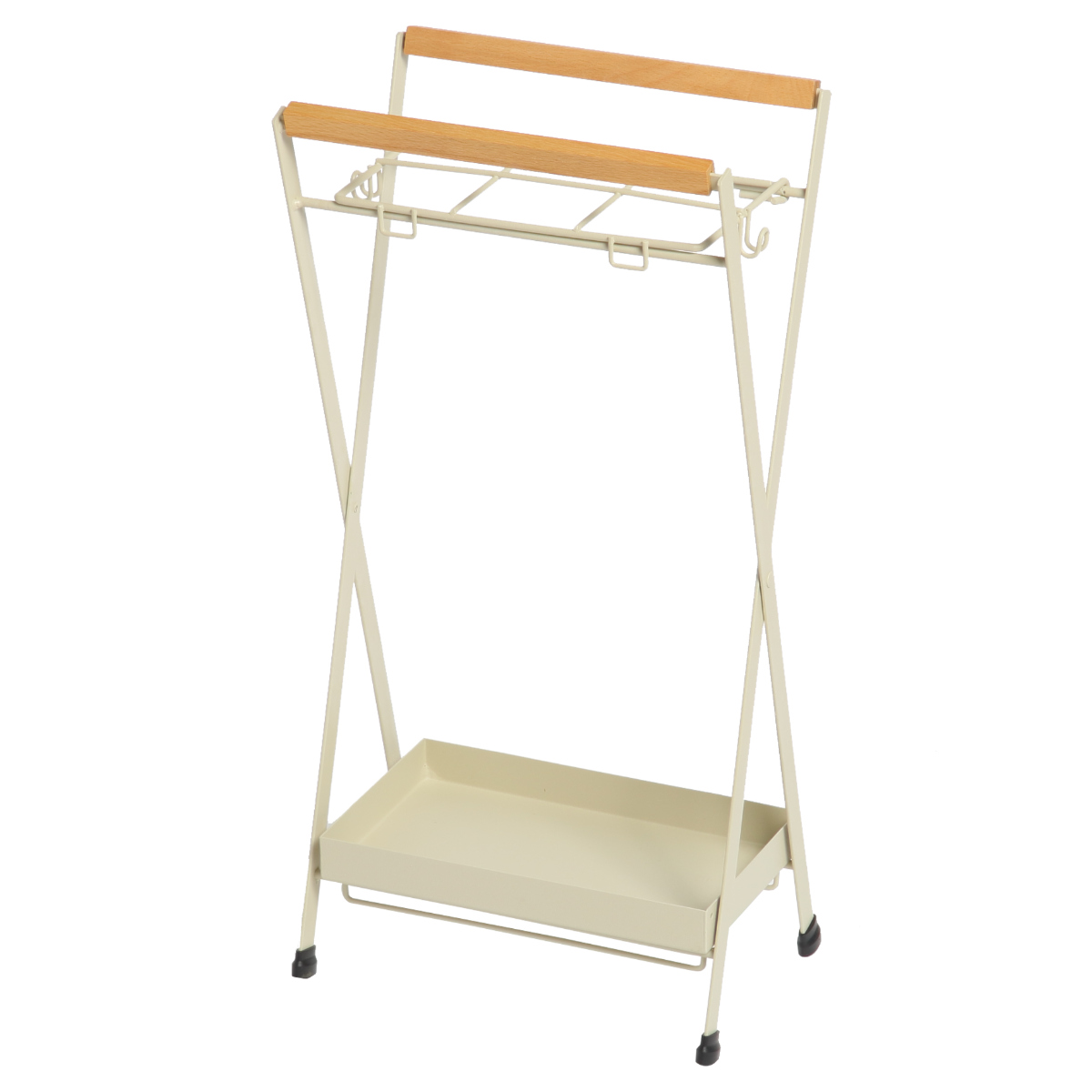 傘立て スリム アイアン 木製フレーム （ アンブレラスタンド 傘立