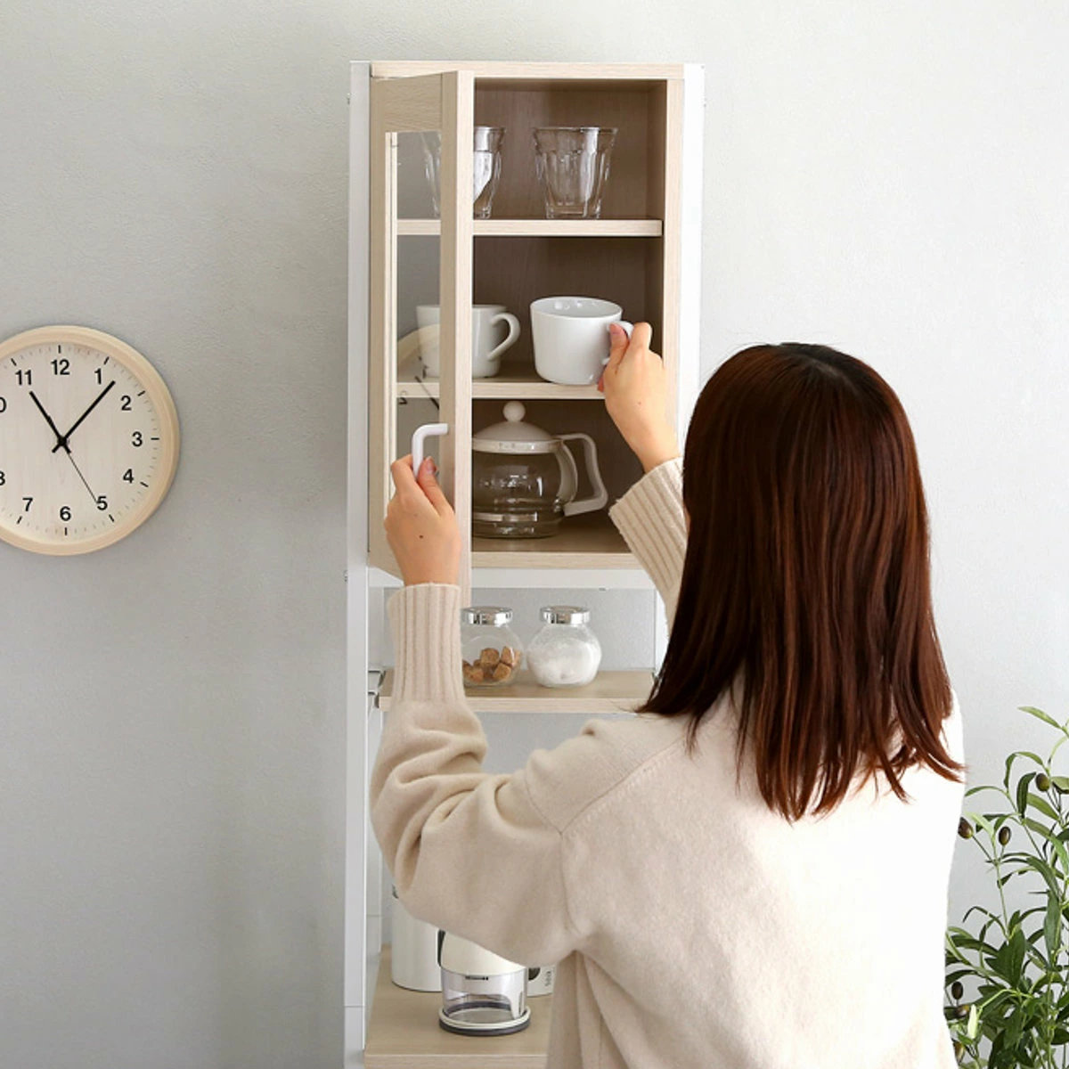 すき間収納 幅34.5cm ごみ箱上ラック ヴィンテージ調 （ 収納 ラック