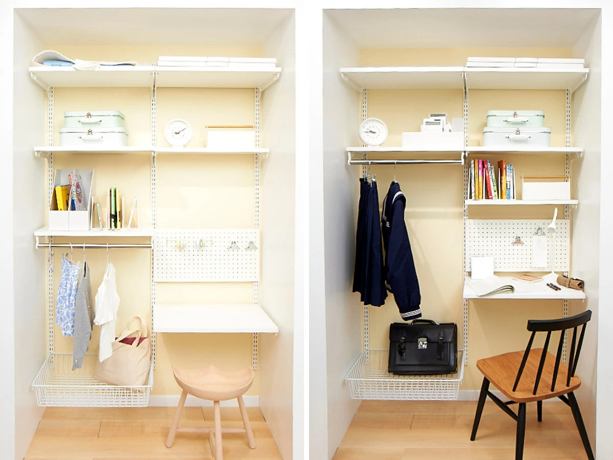 壁面収納 棚 幅45cm×奥行30cm TSセット フィットラック （ 棚板 木製