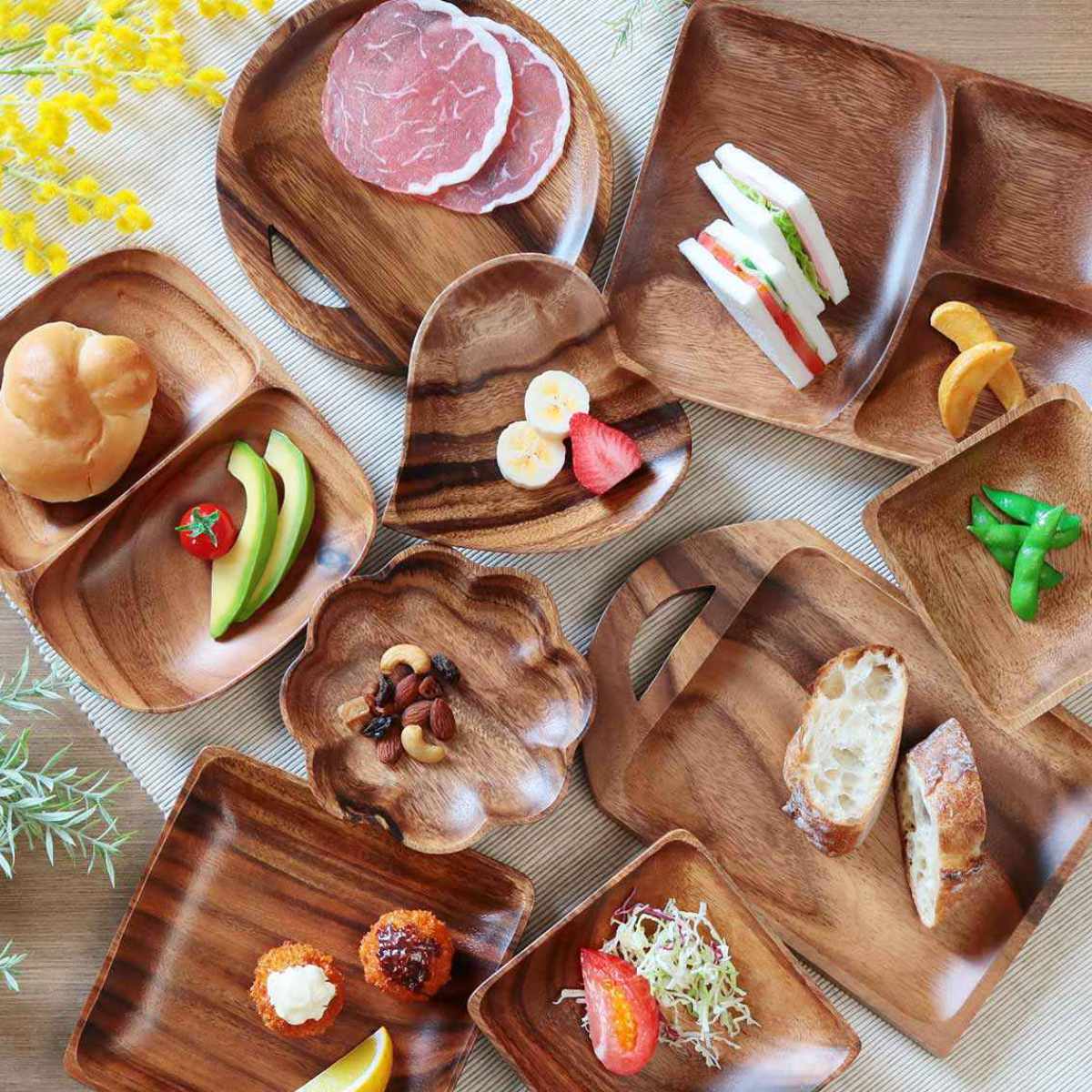 カッティングボード 25cm レクタングル アカシア製 食洗機対応