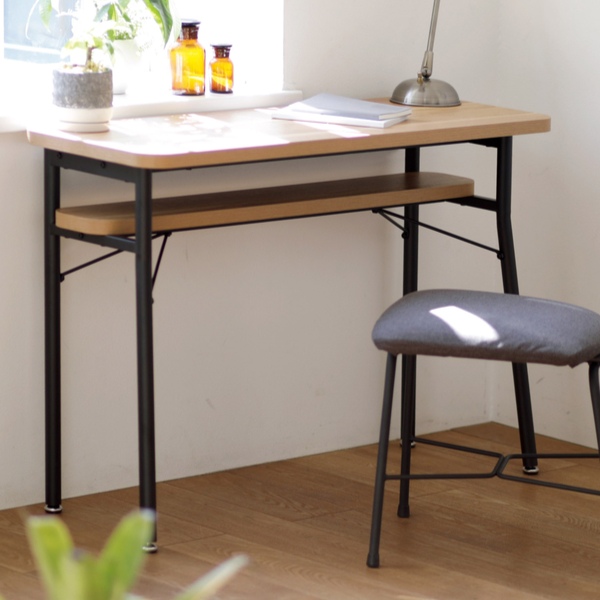 カウンターテーブル 幅100cm ミルド ダイニングテーブル デスク 木目調