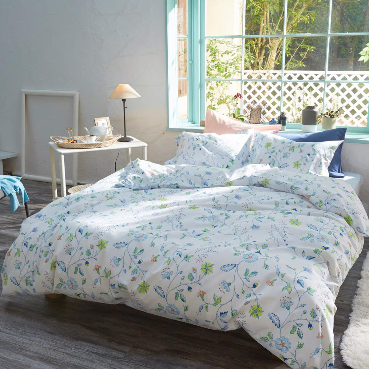 掛け布団カバー Fab the Home ダブル リザ 綿100％ 日本製 （ ファブザ