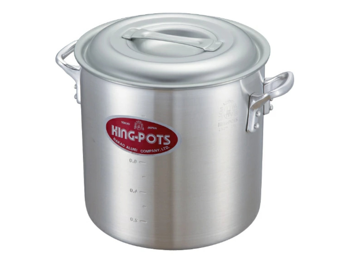 寸胴鍋 54cm 120L ガス火専用 キングポット 業務用 中尾アルミ 両手鍋