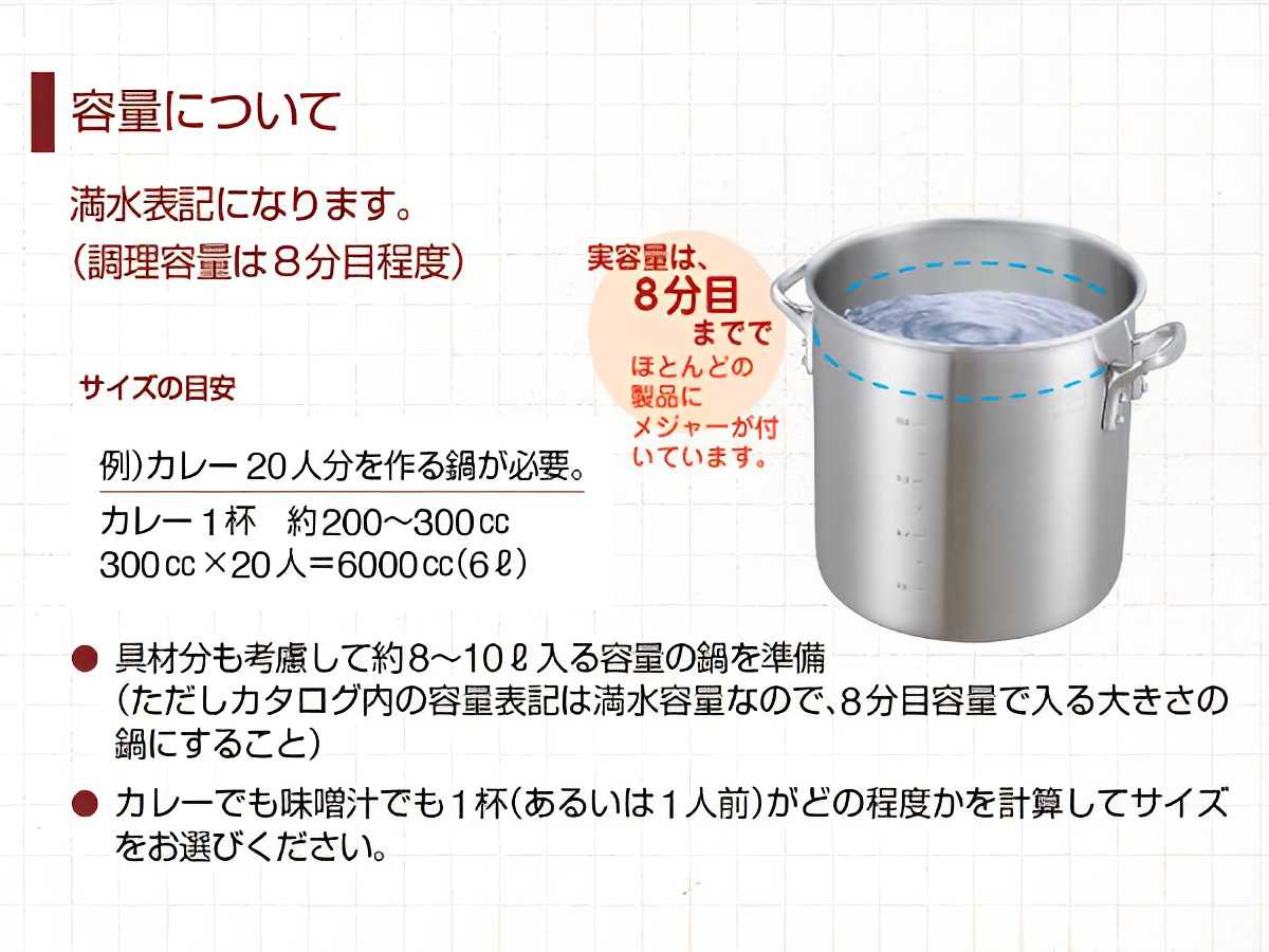 半寸胴鍋 33cm 18L ガス火専用 プロキング 業務用 中尾アルミ 両手鍋