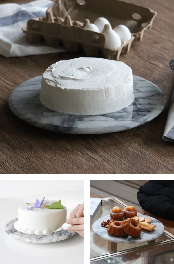 dショッピング |回転台 ケーキ 30cm 大理石 ケーキスタンド スイーツ