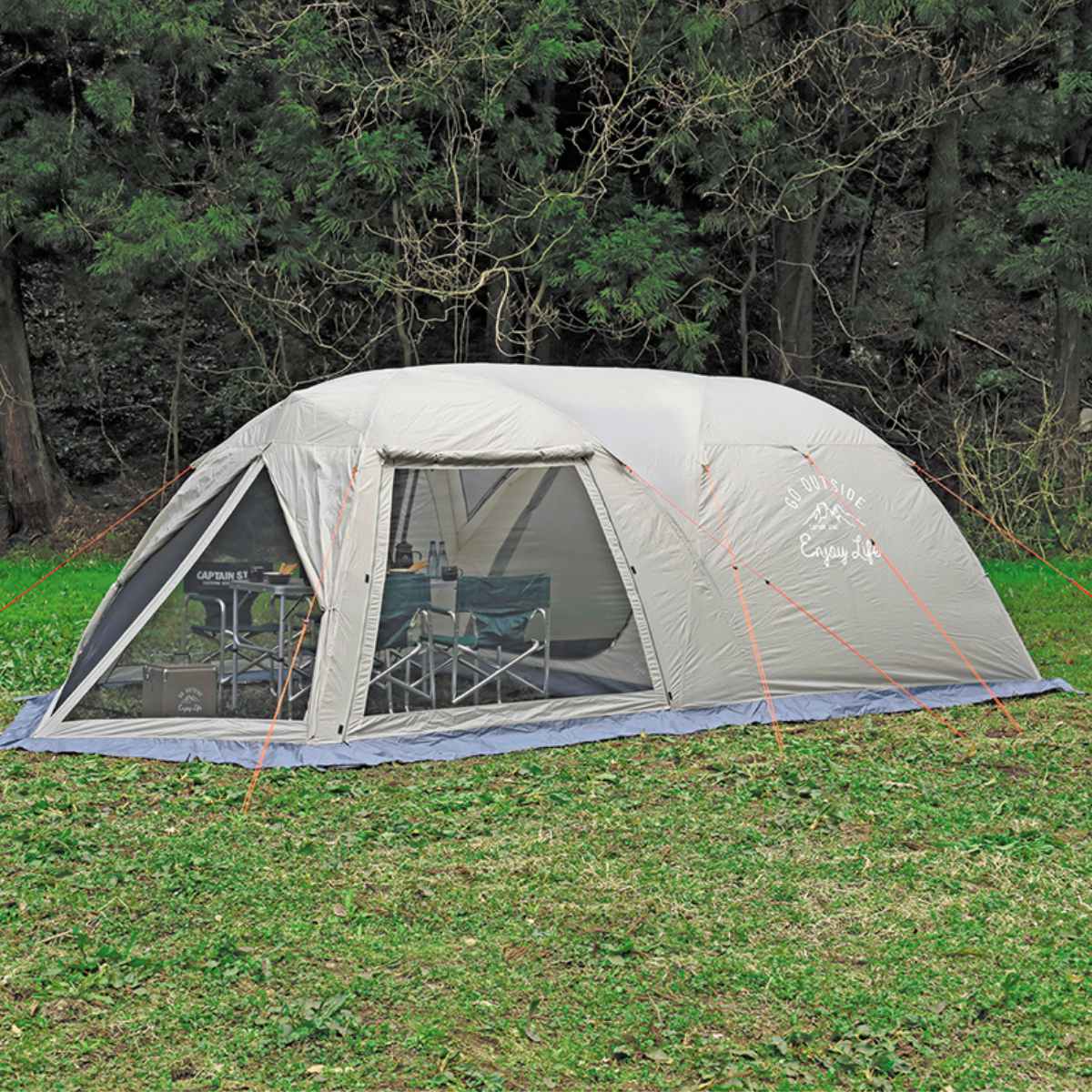 テント 5人用 6人用 スクリーンツールームドームテント モンテ