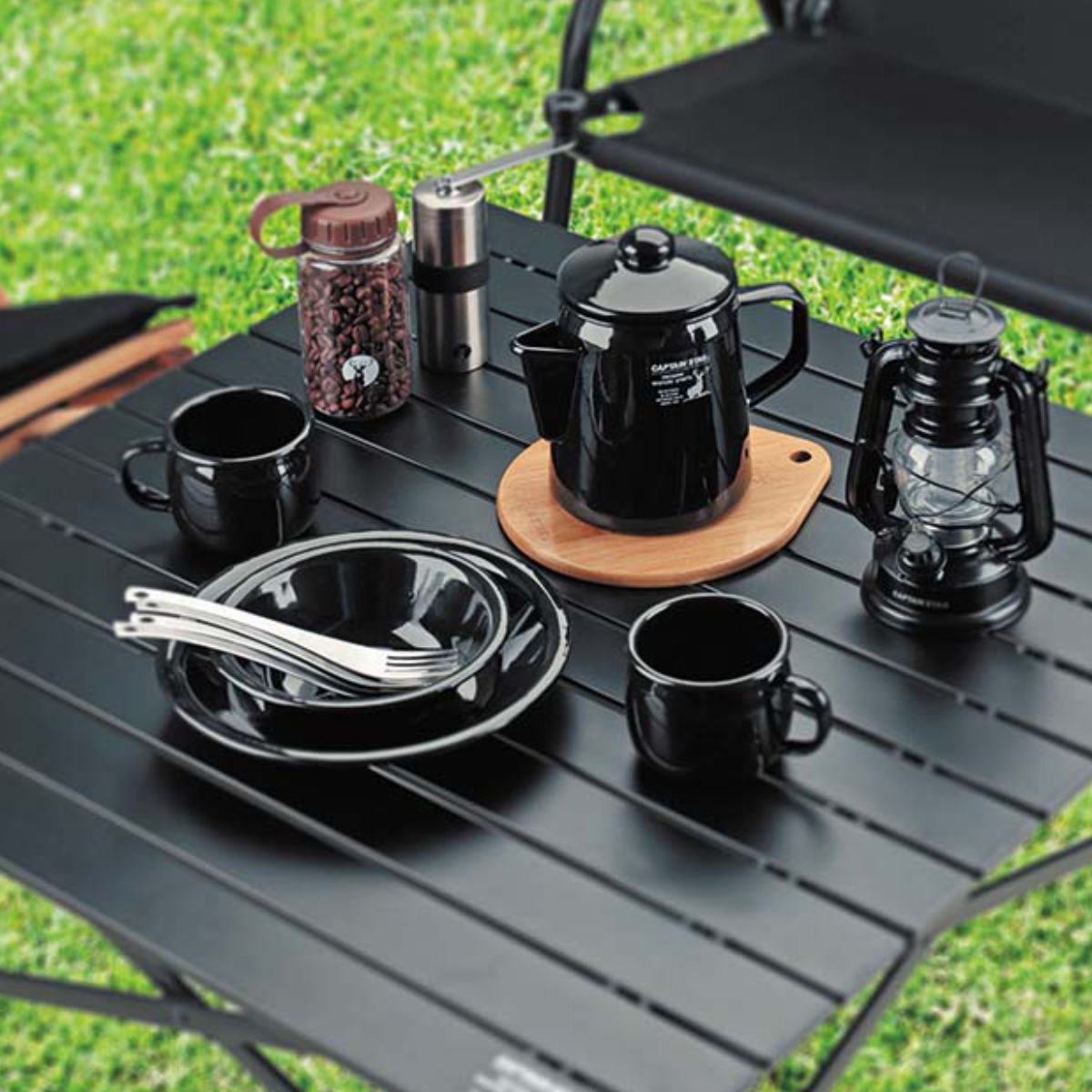 dショッピング |プレート ホーロー 22cm キャプテンスタッグ ブラック