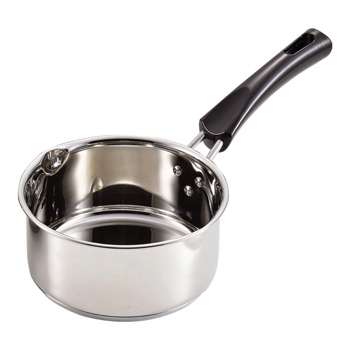 ミルクパン 14cm IH対応 ステンレス製 3層底 コンパクト （ ガス火対応