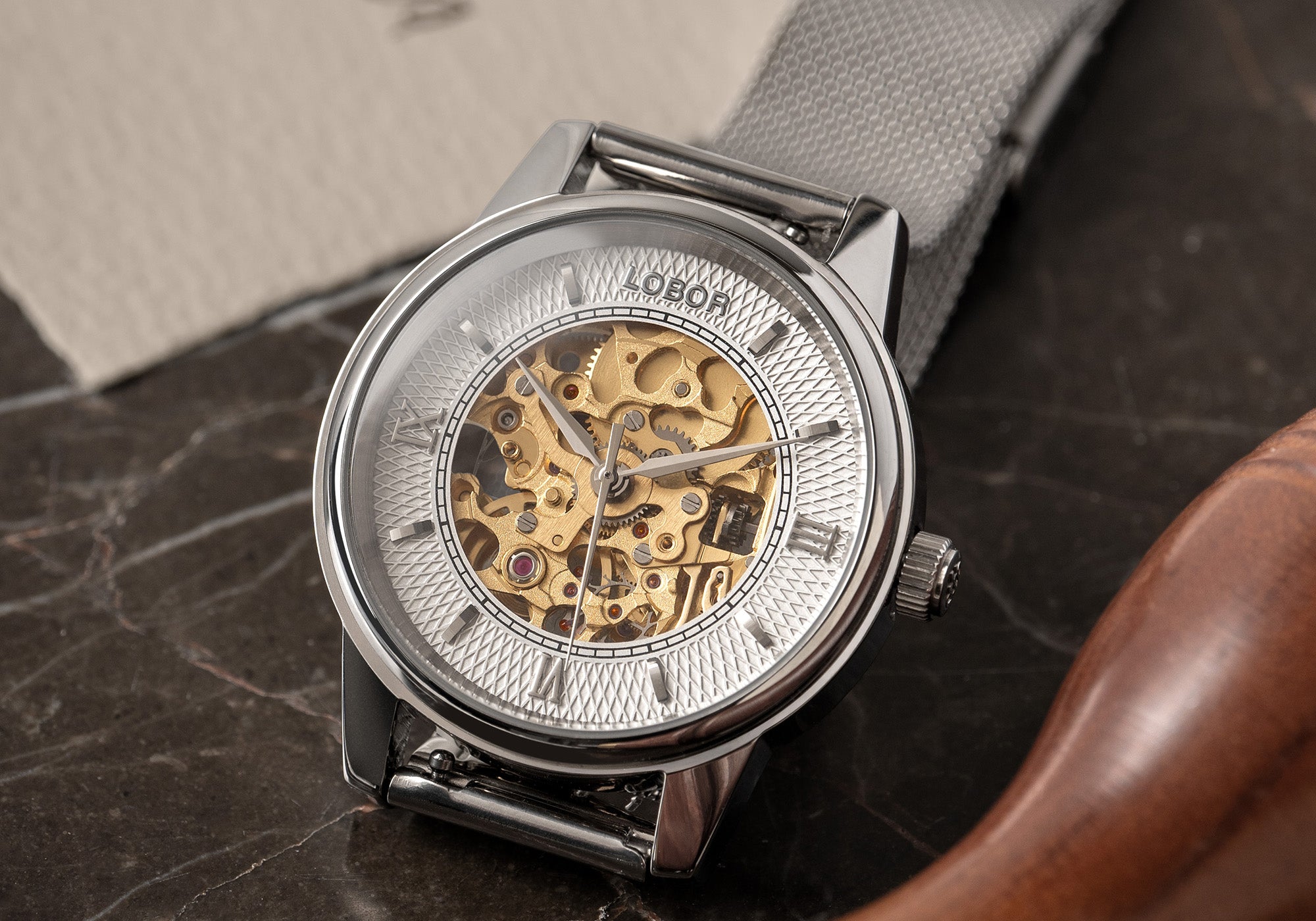 Dynasty Constantine Brown 40mm | Skeleton Automatic Watches For