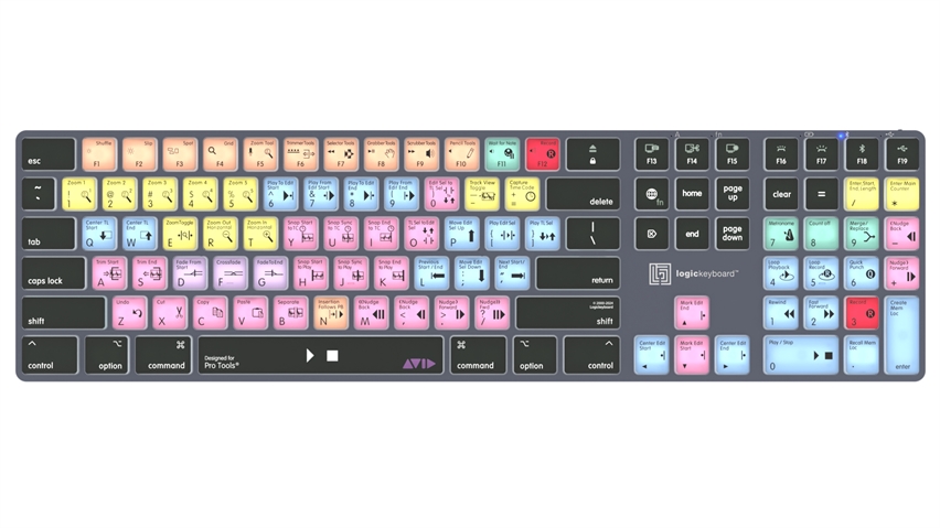 Shortcut keyboard Backlit - Avid Pro Tools - Windows