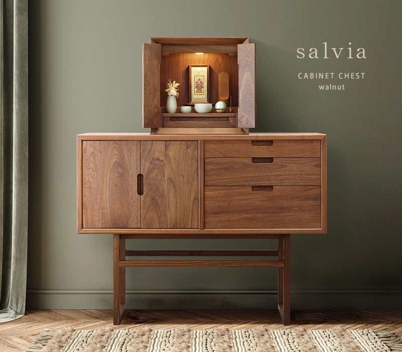 salvia キャビネットチェスト ウォールナット 105 | 仏壇台・家具の