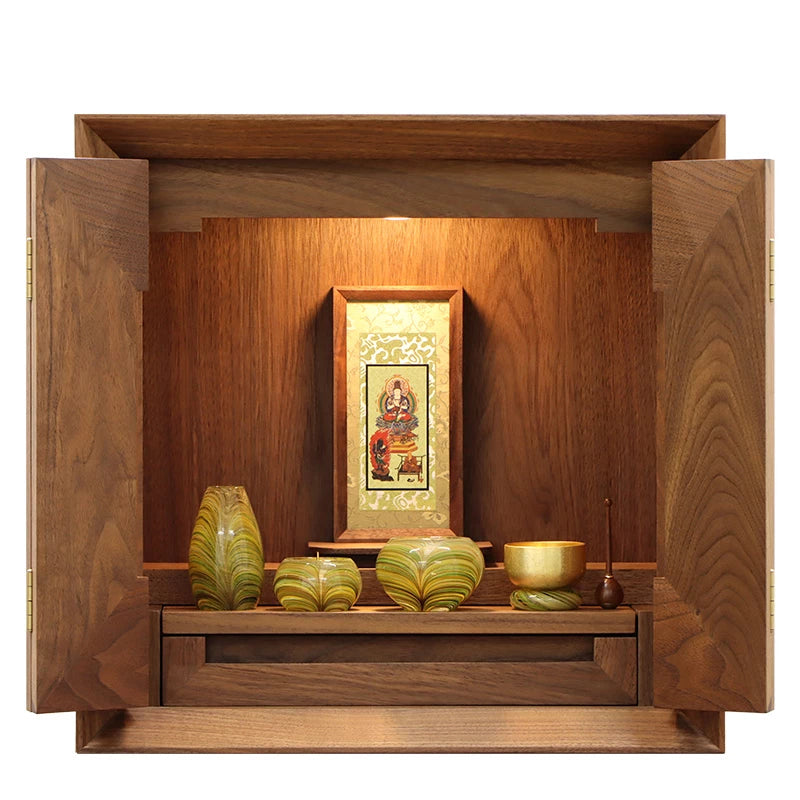 モダン仏壇 スクエア ウォールナット 15号 | お仏壇の通販