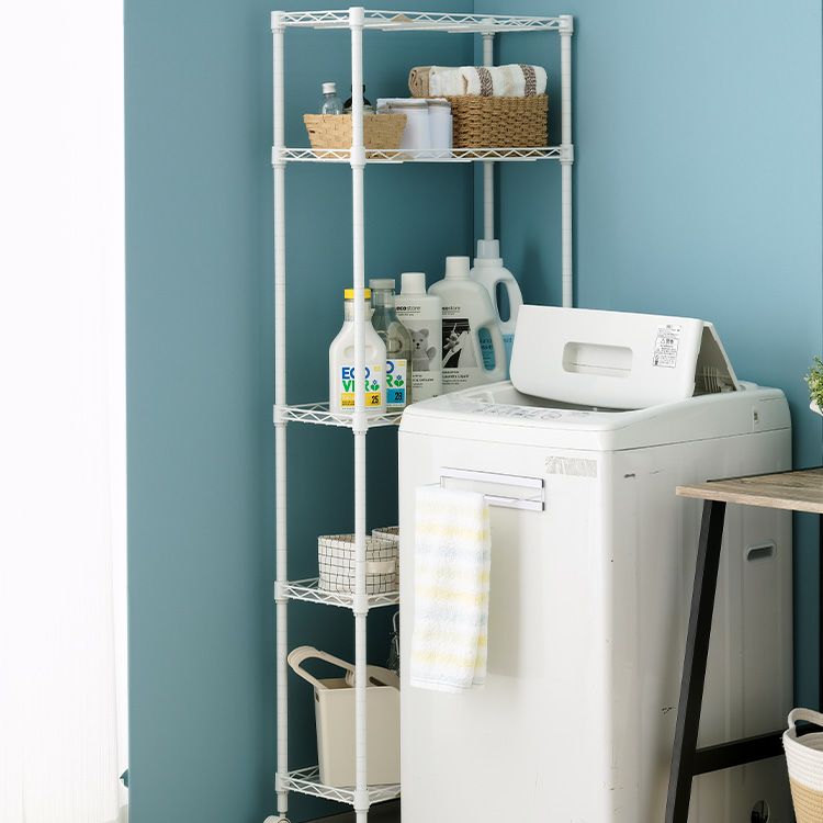 キッチンラック 幅25cm 5段 ルミナスラテ すき間収納ラック 幅24.5