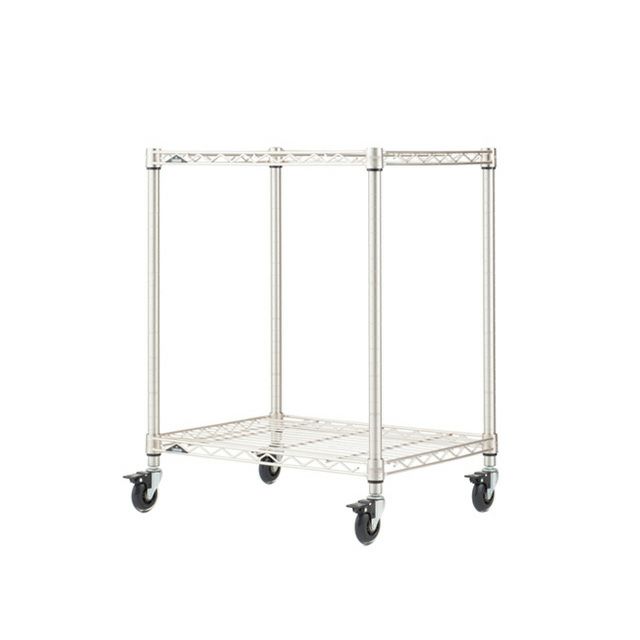 スチールラック 幅60cm 2段 ルミナスプレミアム 高度防錆素材 ワイヤー