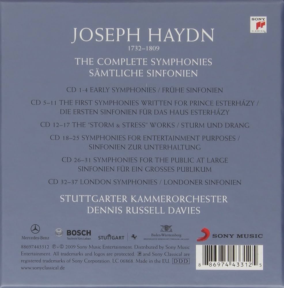 Amazon.co.jp: 交響曲全集 ラッセル・デイヴィス＆シュトゥットガルト